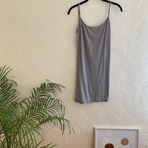 B&W STRIPE SCOOP BACK DRESS